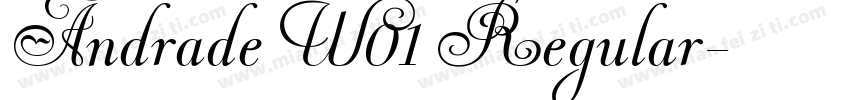 Andrade W01 Regular字体转换